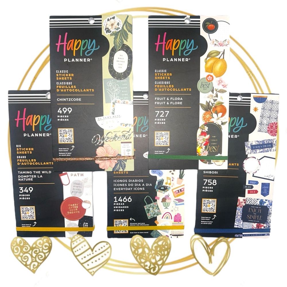5 All Brand New The Happy Planner Sticker Books